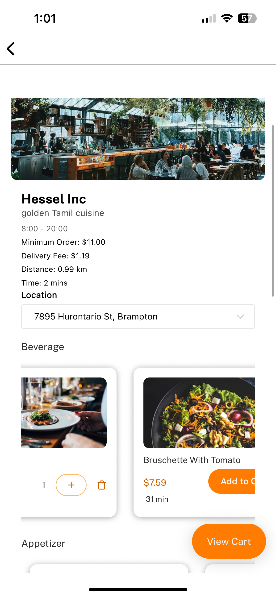 Restaurant Details & Menus